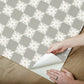 Stardust Warm Grey Checkerboard Peel & Stick Wallpaper
