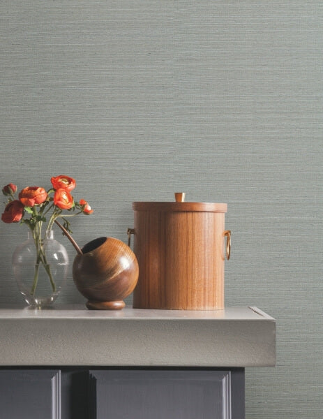 Natural Sisal Slate Peel & Stick Grasscloth Wallpaper