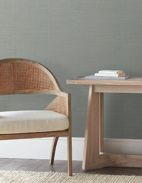 Natural Sisal Slate Peel & Stick Grasscloth Wallpaper