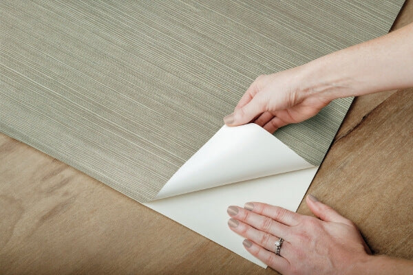 Natural Sisal Pine Peel & Stick Grasscloth Wallpaper