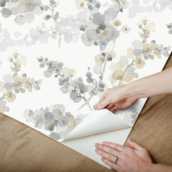 Blossom Fling Steel Peel & Stick Wallpaper