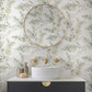 Blossom Fling Mineral Green Peel & Stick Wallpaper