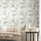 Blossom Fling Mineral Green Peel & Stick Wallpaper