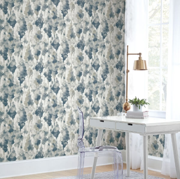 Mirage Navy Peel & Stick Wallpaper