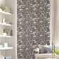 Botanical Fantasy Red & Blue Peel & Stick Wallpaper