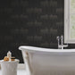 Vanishing Black & Copper Peel & Stick Wallpaper