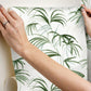 Inky Palms Green Peel & Stick Wallpaper