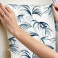 Inky Palms Blue Peel & Stick Wallpaper