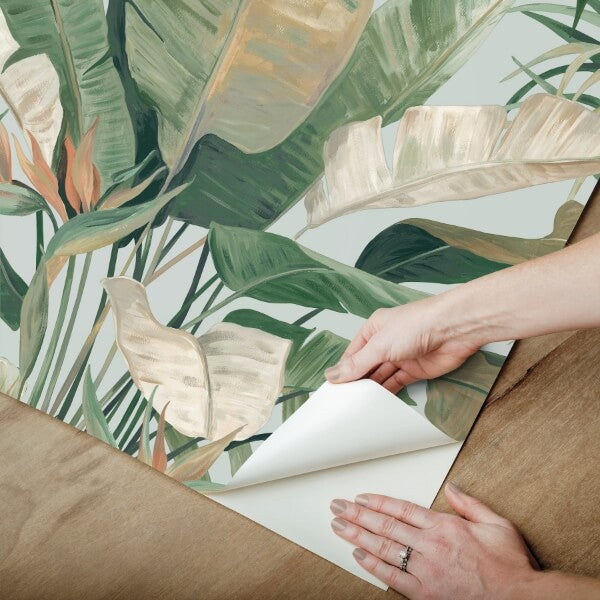 Tropical Cabana Spa Peel & Stick Wallpaper