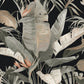 Tropical Cabana Black Peel & Stick Wallpaper