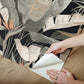Tropical Cabana Black Peel & Stick Wallpaper