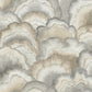 Abalone Fans Smokey Peel & Stick Wallpaper