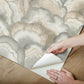 Abalone Fans Smokey Peel & Stick Wallpaper