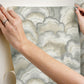 Abalone Fans Smokey Peel & Stick Wallpaper