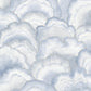 Abalone Fans Blue Peel & Stick Wallpaper