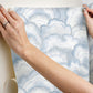 Abalone Fans Blue Peel & Stick Wallpaper