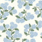 Hydrangea Blue & White Peel & Stick Wallpaper
