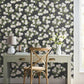 Hydrangea Black & White Peel & Stick Wallpaper