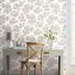 Hydrangea Pink & White Peel & Stick Wallpaper