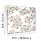 Hydrangea Pink & White Peel & Stick Wallpaper
