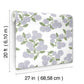 Hydrangea Lilac & White Peel & Stick Wallpaper