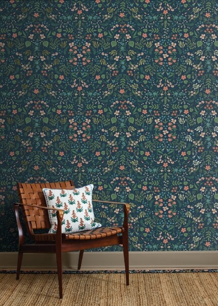 Wildwood Navy Peel & Stick Wallpaper