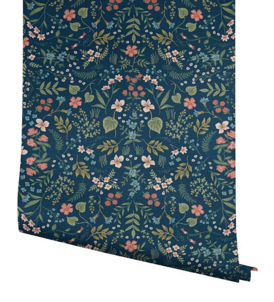 Wildwood Navy Peel & Stick Wallpaper