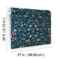 Wildwood Navy Peel & Stick Wallpaper