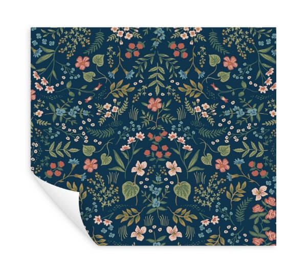 Wildwood Navy Peel & Stick Wallpaper