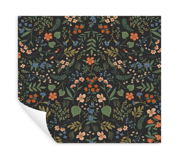Wildwood Black Peel & Stick Wallpaper