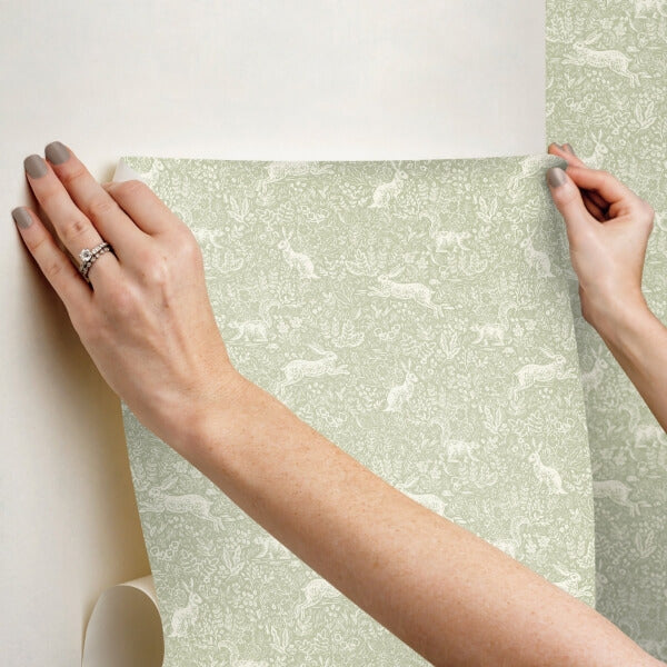 Fable Mint Peel & Stick Wallpaper