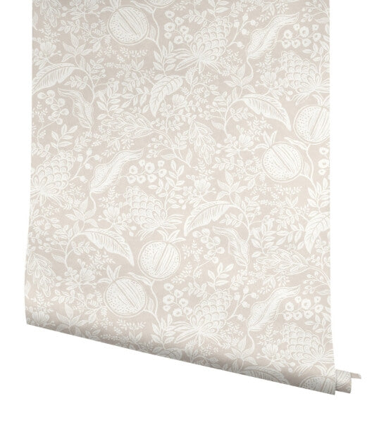 Pomegranate Beige & White Peel & Stick Wallpaper