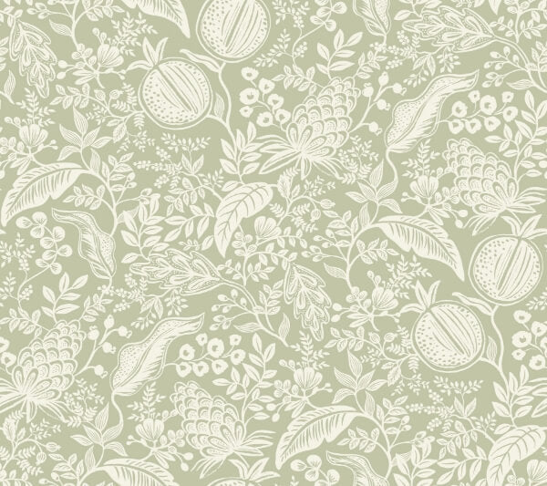 Pomegranate Pistachio Peel & Stick Wallpaper