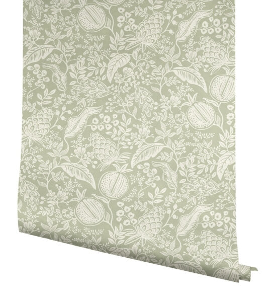 Pomegranate Pistachio Peel & Stick Wallpaper