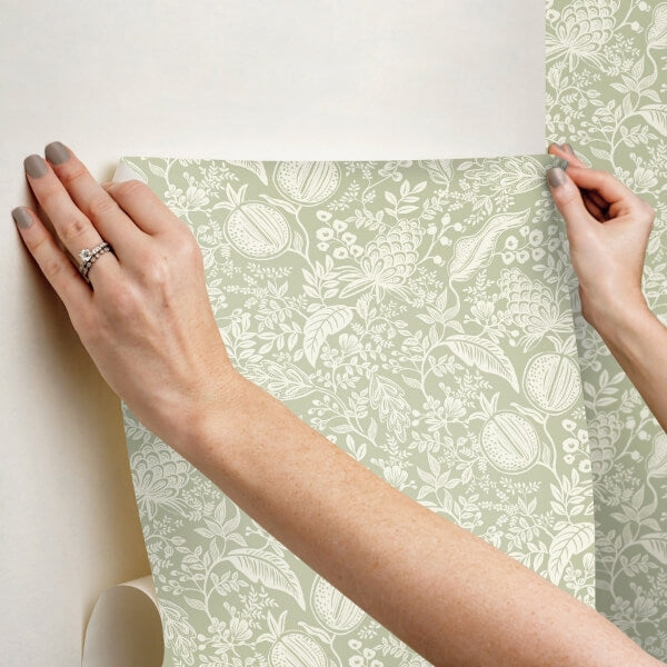 Pomegranate Pistachio Peel & Stick Wallpaper