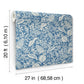Pomegranate Blue & Ivory Peel & Stick Wallpaper