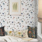 Butterfly House White Peel & Stick Wallpaper