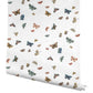 Butterfly House White Peel & Stick Wallpaper