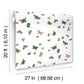 Butterfly House White Peel & Stick Wallpaper