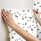Butterfly House White Peel & Stick Wallpaper