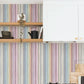 Striped Sunset Rainbow Peel & Stick Wallpaper