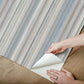 Striped Sunset Blue Grey Peel & Stick Wallpaper