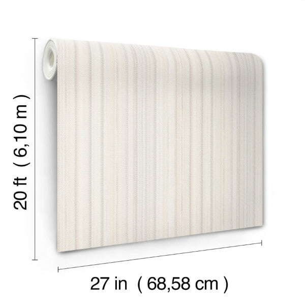 Striped Sunset Beige Peel & Stick Wallpaper