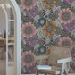 Anemones Black Peel & Stick Wallpaper