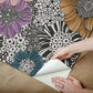 Anemones Black Peel & Stick Wallpaper