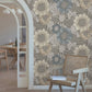 Anemones Brown Peel & Stick Wallpaper