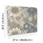 Anemones Brown Peel & Stick Wallpaper