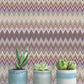 Zig Zag Purple Peel & Stick Wallpaper