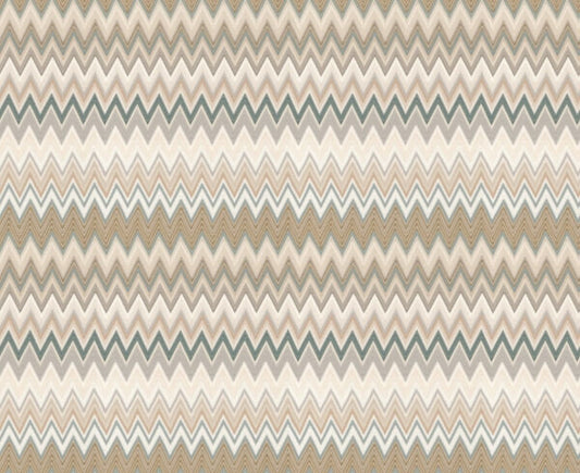 Zig Zag Green Peel & Stick Wallpaper
