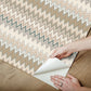 Zig Zag Green Peel & Stick Wallpaper